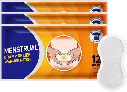 3 Count Heat Patches for Menstrual Cramps - up to 10 Hours of Heat