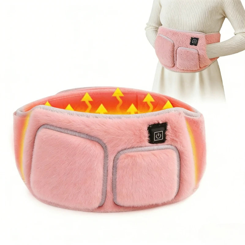 3-Level Electric Graphene Heating Pad for Uterine and Waist Support, USB Rechargeable Abdominal Warmer