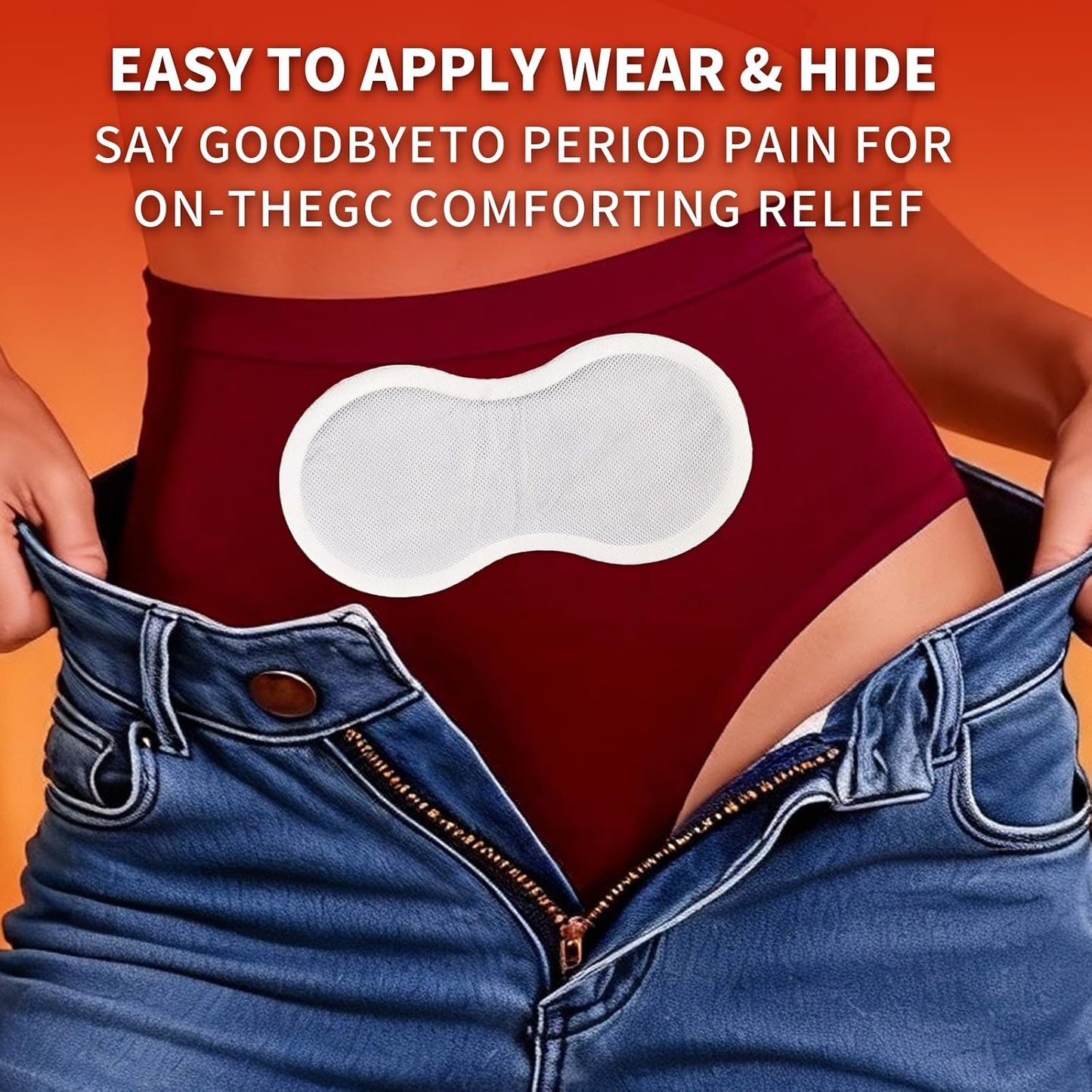3 Count Heat Patches for Menstrual Cramps - up to 10 Hours of Heat